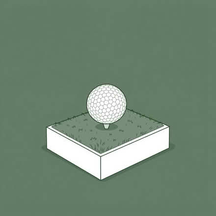Photo of golf ball display stand/box/shelf, AstroTurf (Croftfoot G44) #1
