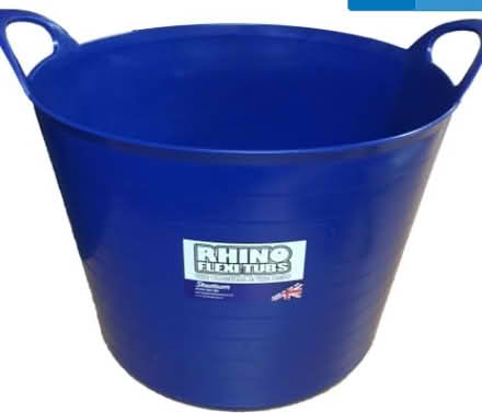 Photo of free blue plastic trug, storage for light weight items (Highbury Barn N5) #1