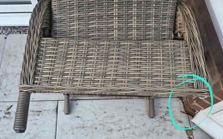 Photo of free New rattan reclining garden chair (Frimley) #3