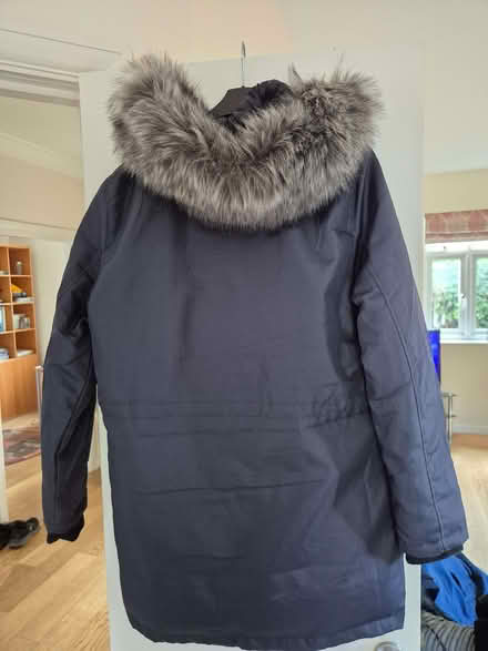 Photo of free Mens warm grey parka coat with fur hood (Lower Earley RG6) #2
