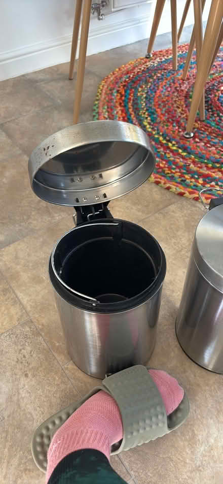 Photo of free 2 metal pedal bins (Carlisle CA3) #2