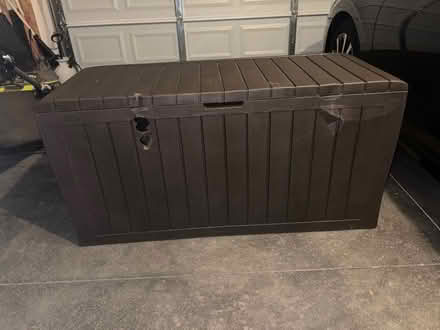 Photo of free Dark brown deck storage box (Canal Winchester/Abbie Trails) #1