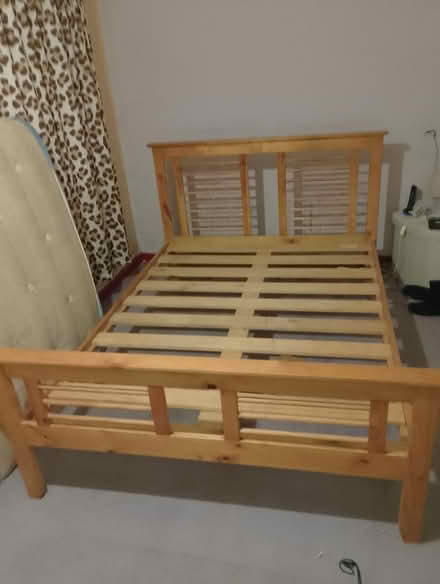 Photo of free Wooden double bed frame (Pontefract WF8) #2