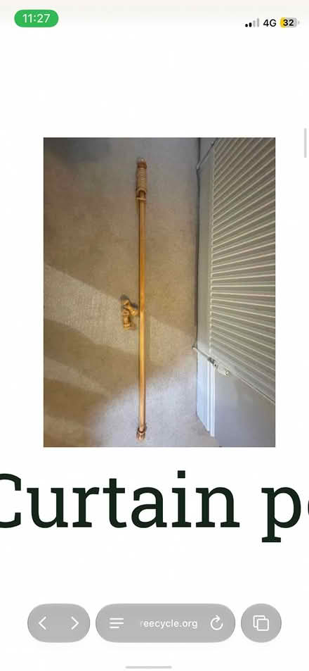 Photo of free Curtains and rail (Sharrow S11) #2