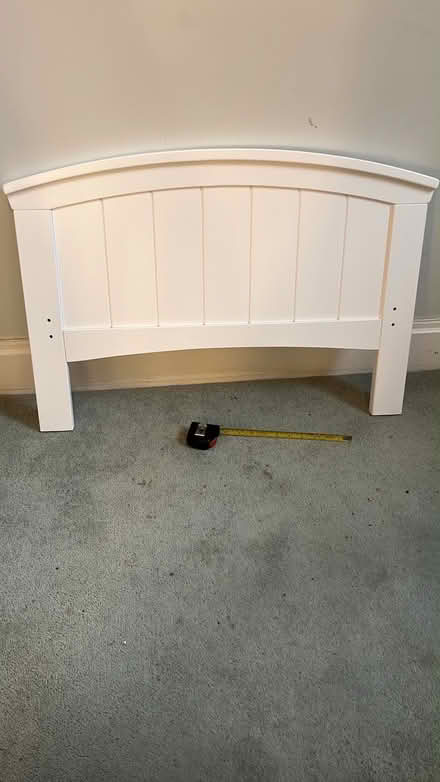 Photo of free White Bed End For Cot Bed (Tenterden TN30) #1