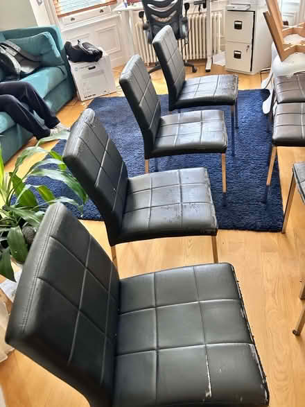 Photo of free 8 black dining chairs (Earls Court SW5) #2