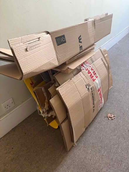 Photo of free 10-20 Flattened Moving Boxes (Chiswick W4) #2