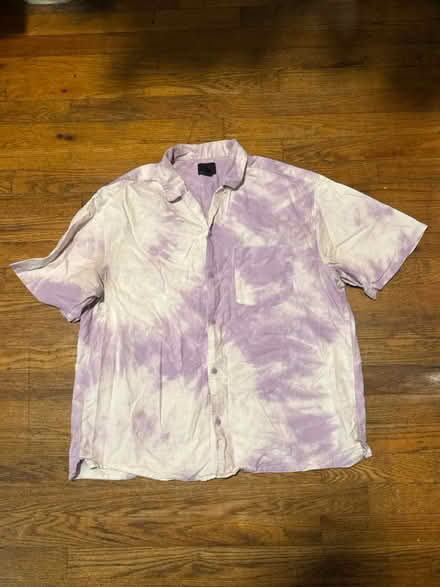 Photo of free Size L purple tie die shirt (Clason Point Bronx NY) #1