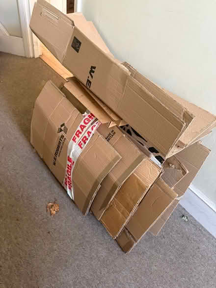 Photo of free 10-20 Flattened Moving Boxes (Chiswick W4) #1