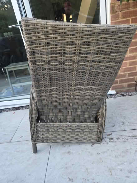 Photo of free New rattan reclining garden chair (Frimley) #4