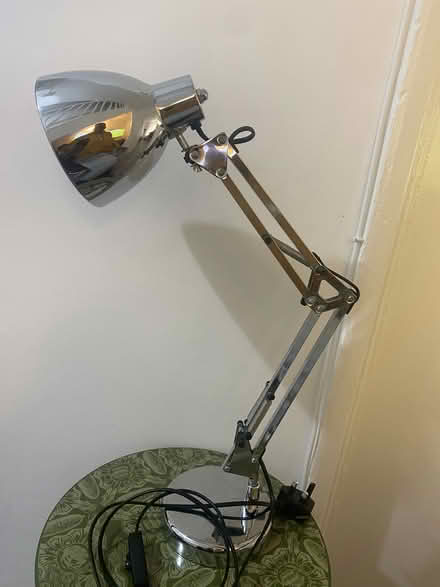 Photo of free Chrome coloured desk lamp - no bulb (NW10, near McDonald Neasden) #3