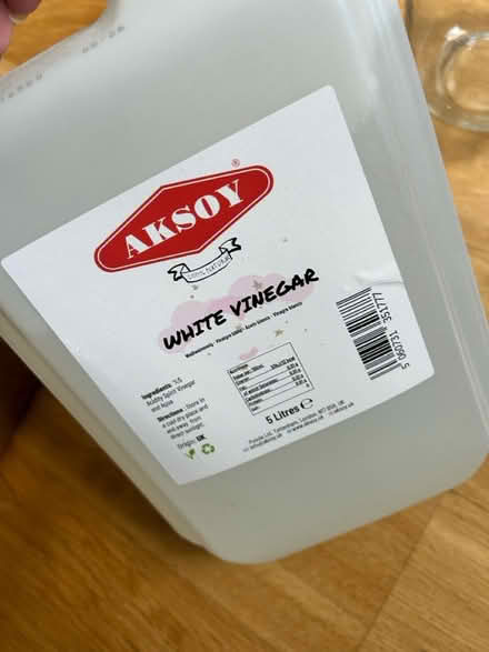 Photo of free Almost full 5 litre white vinegar (Near Kew Gardens, Richmond) #1