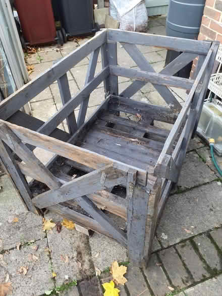 Photo of free Wooden log storage crate (Chichester, PO19) #1