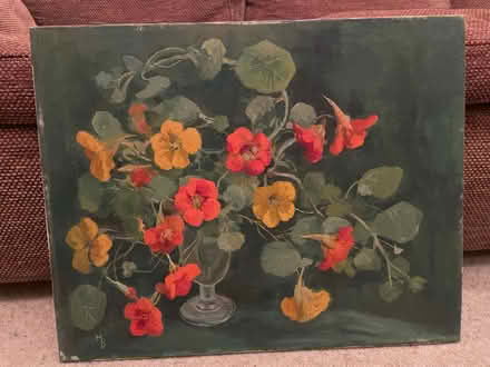 Photo of free Original oil painting: nasturtiums (De Parys MK40) #1