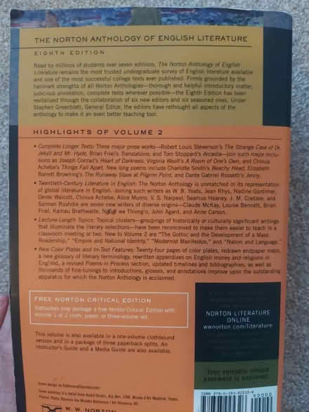 Photo of free English literature anthology (Kidlington OX5) #2