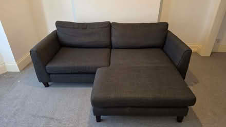 Photo of free Grey sofa 2.1m x 1.6m (Bexhill TN39) #1