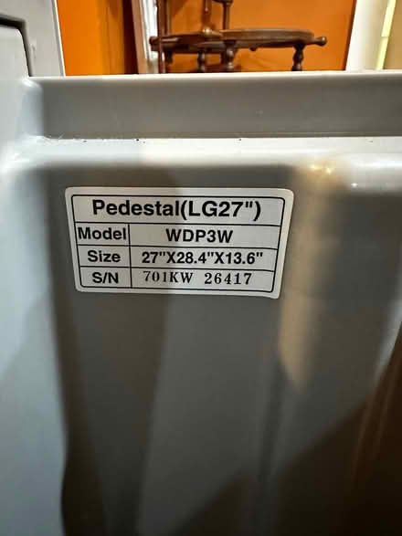 Photo of free Washer/Dryer Drawer Stand (Newton Center) #2