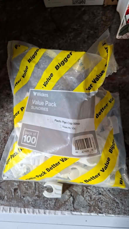 Photo of free Pipe clips 15mm leftover pack (Hillingdon UB10) #1