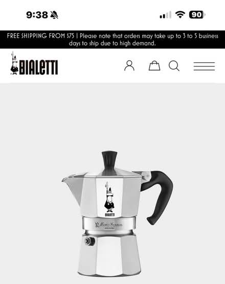 Photo of Stovetop moka espresso maker (Oakland) #1