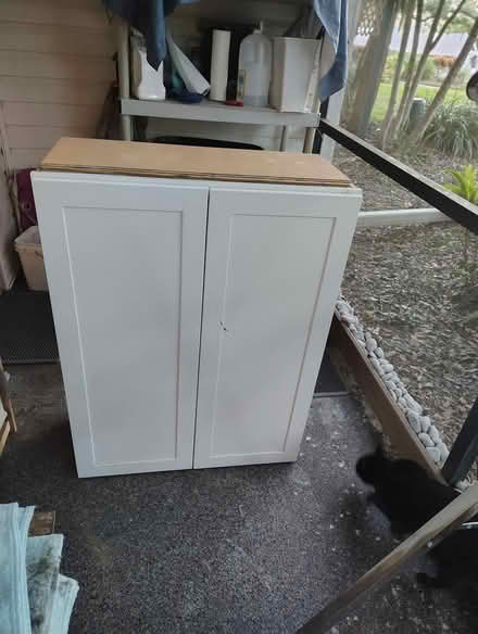 Photo of free White Cabinet (Mended Corner) (Palm Harbor/Tarpon Springs) #1