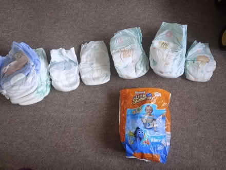 Photo of free Disposable nappies various sizes (Bricknells Meadow OX28) #1