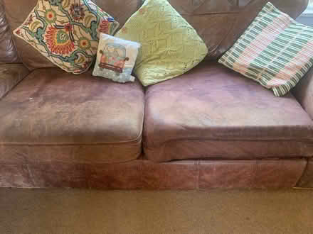 Photo of free Brown leather corner sofa (BN19ET) #4