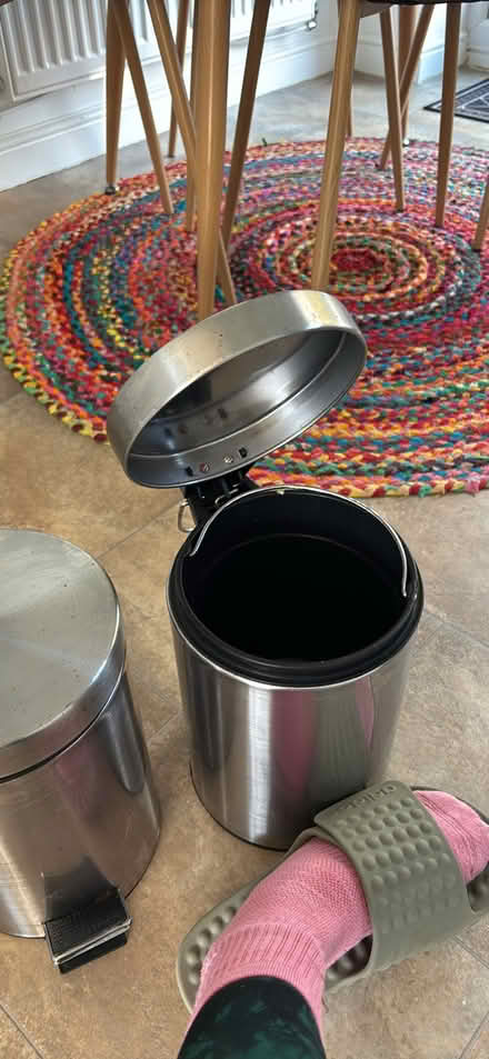 Photo of free 2 metal pedal bins (Carlisle CA3) #3