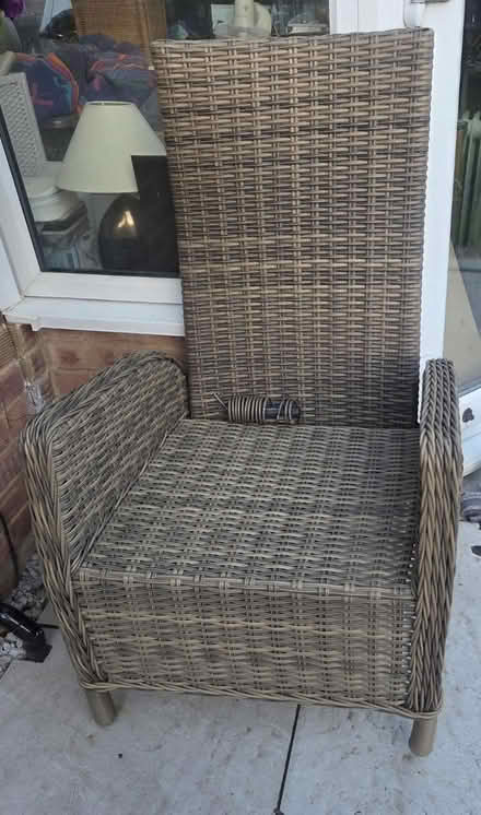Photo of free New rattan reclining garden chair (Frimley) #1