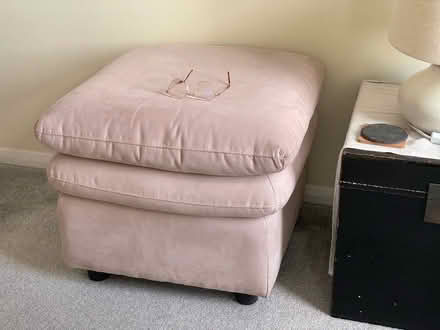 Photo of free “Dusty pink” large bouncy Pouffe (Rochester ME1) #2