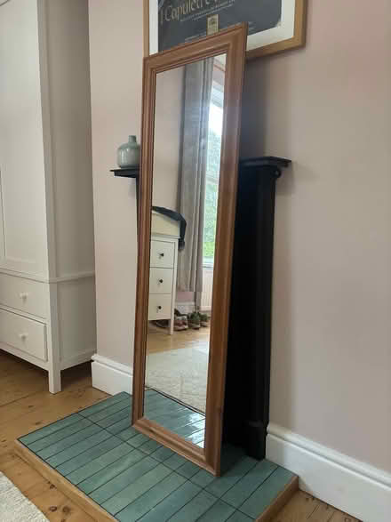 Photo of free Long wood mirror (West Didsbury M20) #1