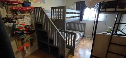 Photo of free Twin over double bunk bed frame (Mavis and Rathburn) #1