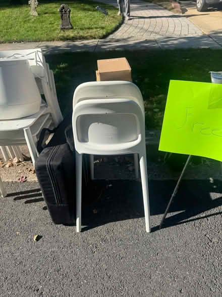 Photo of free White chairs (Chevy chase DC) #2