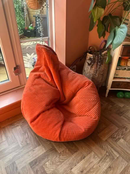 Photo of free Red bean bag (walthamstow, E17) #1