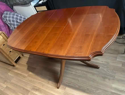Photo of free Large wooden extendable pedestal dining table (Chorley PR6) #4