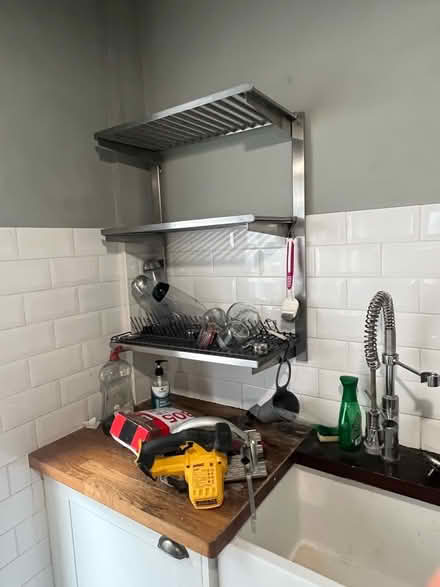 Photo of free Stainless Steel IKEA kitchen shelves. (Loughton IG10) #3