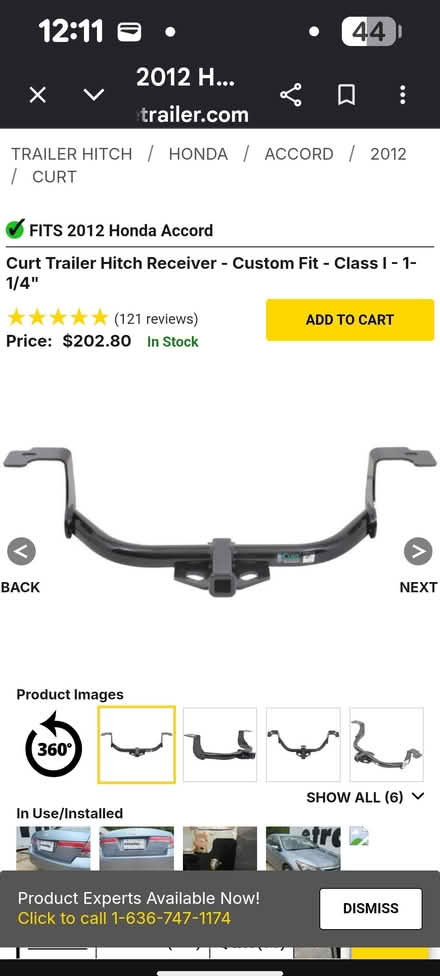 Photo of free 2008-2012 Honda Accord Hitch (Concord) #1