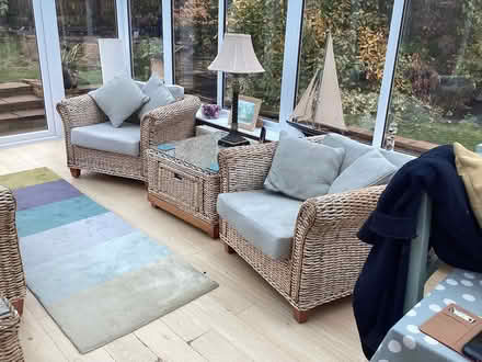 Photo of free Sofa, archairs and side tables (Thorpe park LE13 Le13) #1