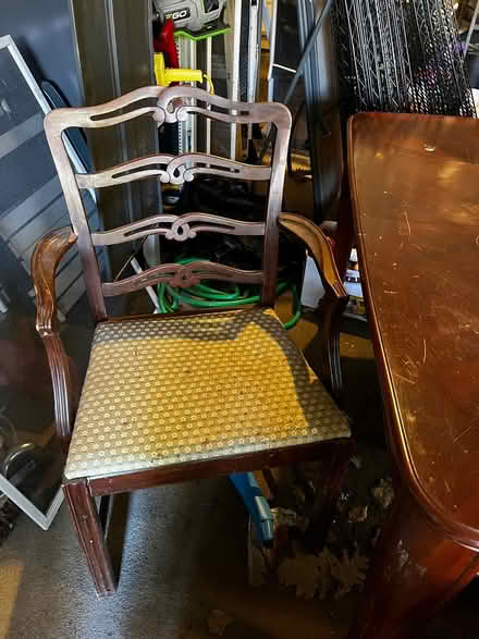 Photo of free Antique table and four chairs (Oradell) #4