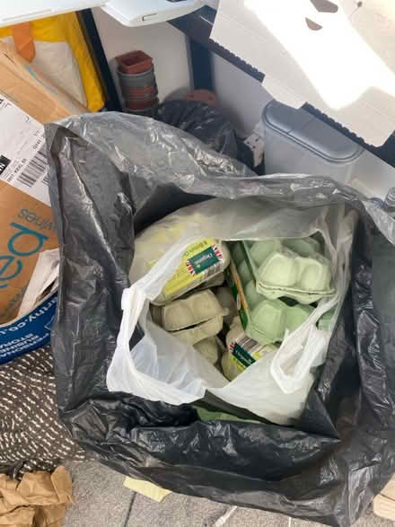 Photo of free Egg boxes - bin bag full (Burnt Yates HG3) #1