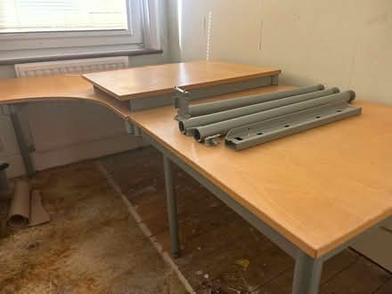 Photo of free IKEA corner desk with two side panels (Hollingdean BN1) #1
