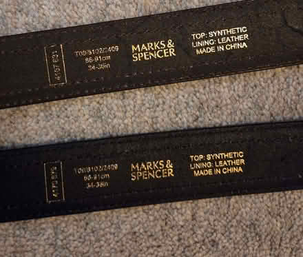 Photo of free 2 34-36" men's belts (Aston Clinton HP22) #2