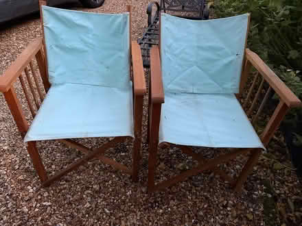 Photo of free Folding canvas chairs (Wilden Bedfordshire) #1