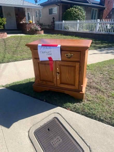 Photo of free CURB ALERT - sweet wood chest (Hawthorne) #1