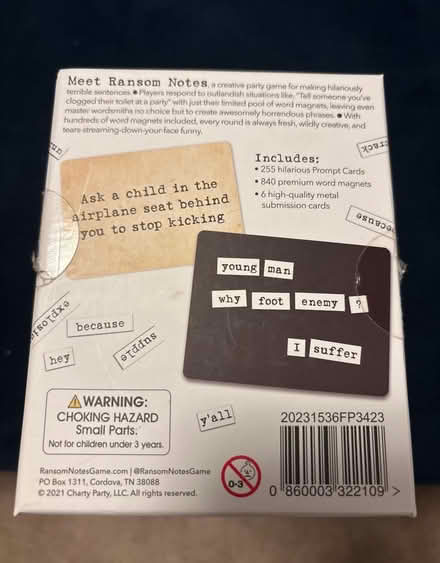 Photo of free Ransom Notes Game (windsor SL4) #3