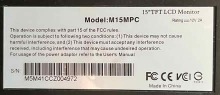 Photo of free Mobi 15” VGA Monitor (Kingswood BS15) #3