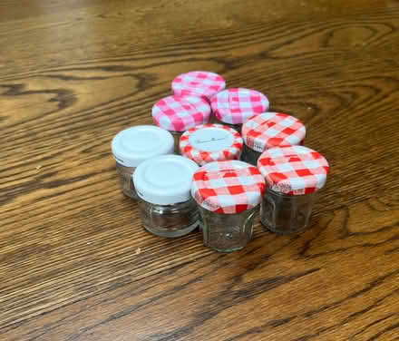 Photo of free 9 x 25g Small Jam Jars (Teddington TW11) #1