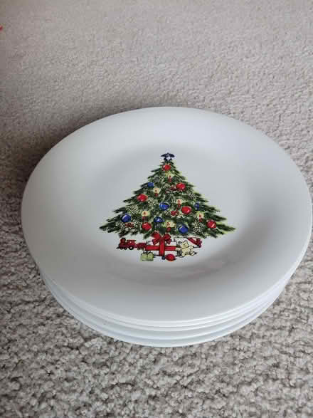 Photo of free set of 5 Christmas dinner plates (FC near RMHS) #1