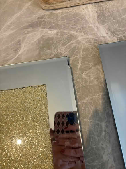 Photo of free Mirrored crystal placemats - set of 6 (Lamorbey DA15) #2