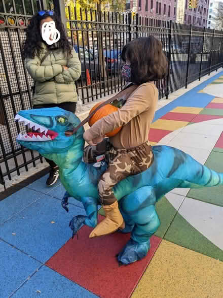 Photo of free Riding dinosaur costume, size 7-10 (Wash Hts/Inwood) #1