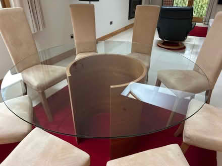 Photo of free Round Glass Table Top (Weston Park BA1) #1